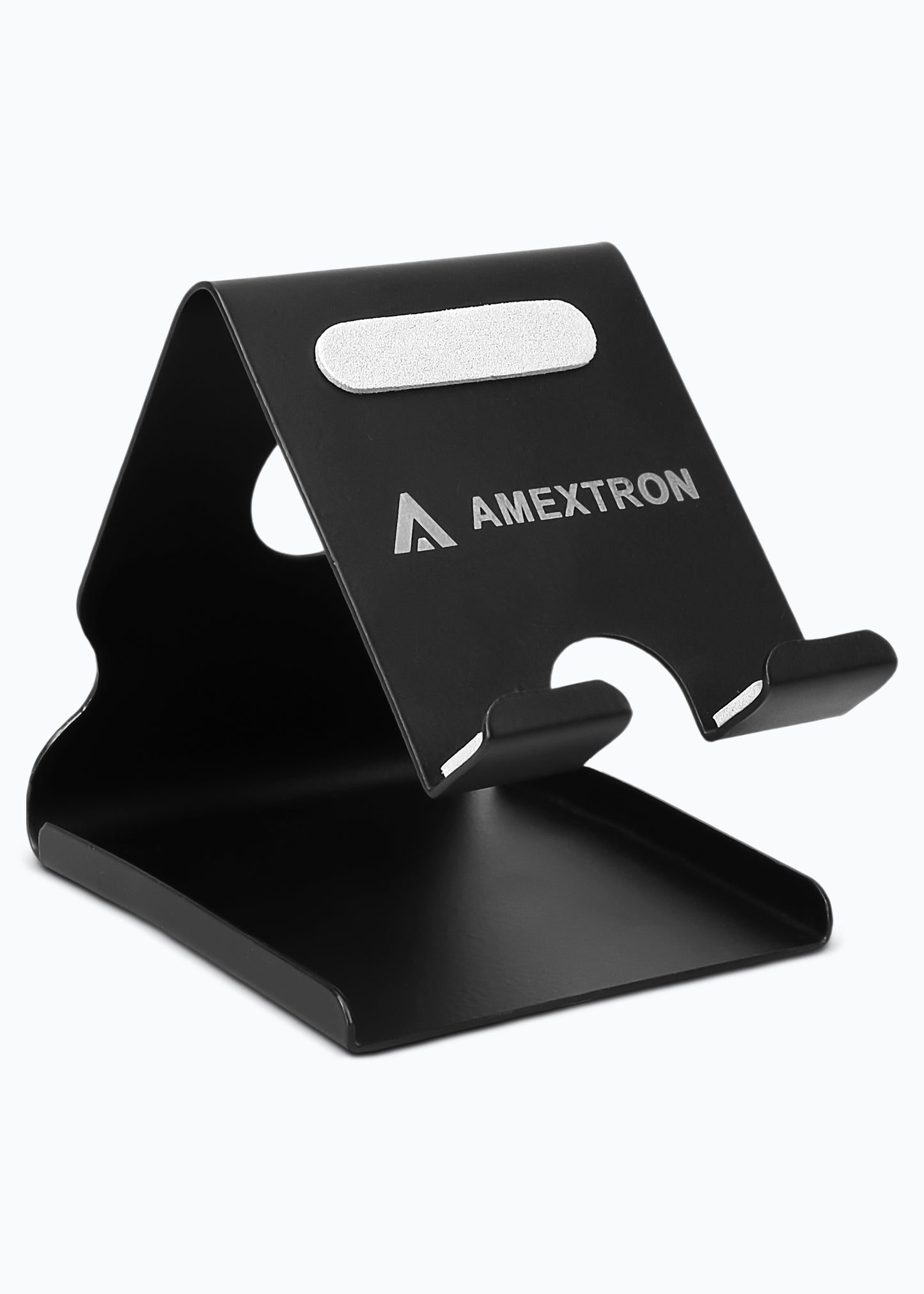 AMEXTRON Mobile Stand with Card Holder | Premium Metal Phone Holder for Desk & Table