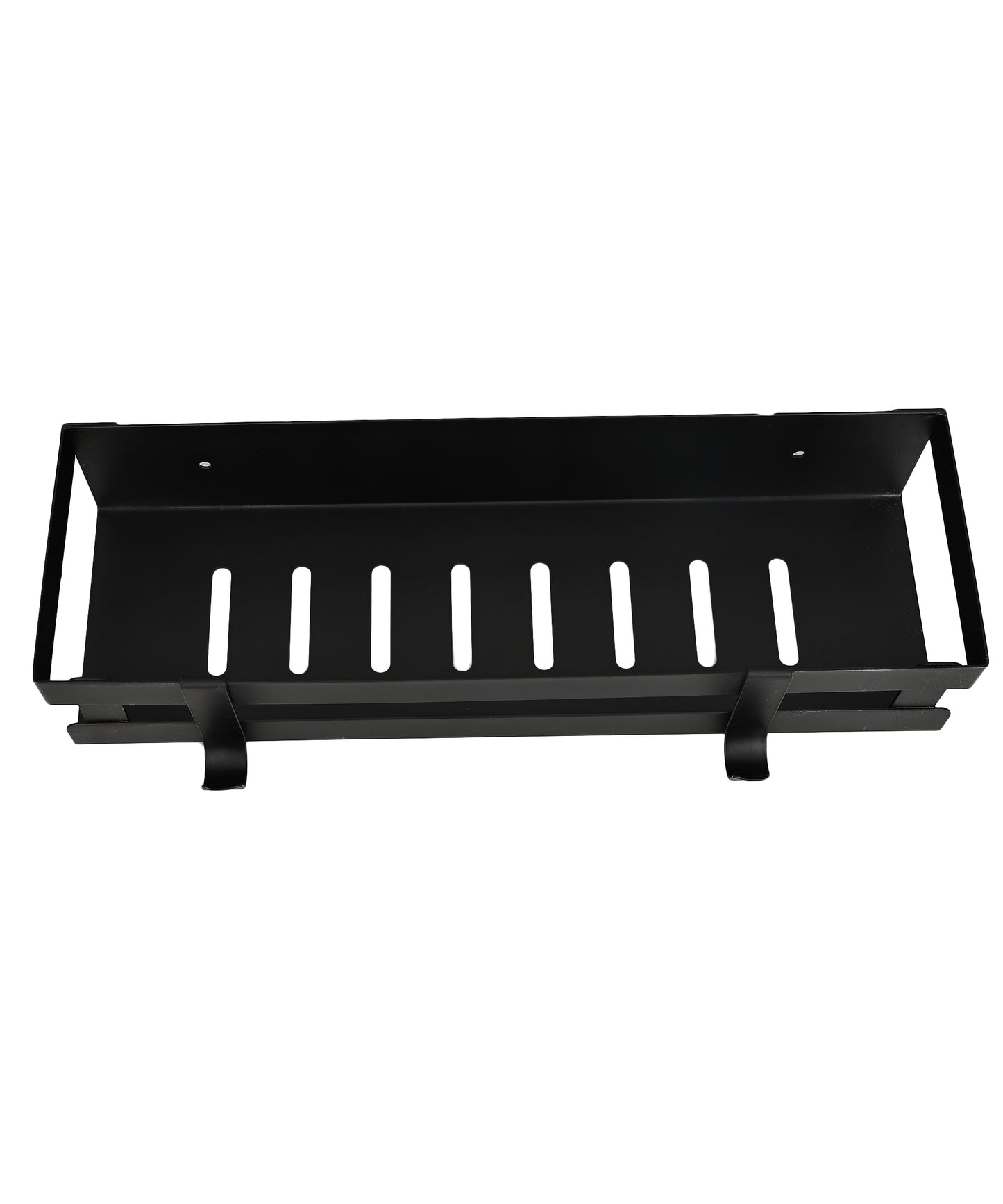 AMEXTRON Wall Mounted Bathroom & Kitchen Shelf with Hanging Hooks | Rustproof Metal Storage Organizer