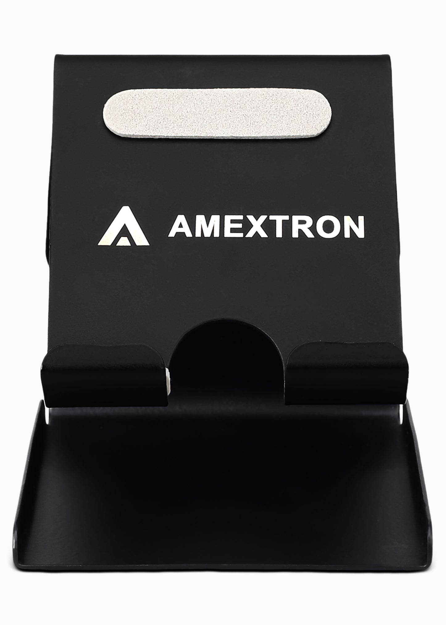 AMEXTRON Mobile Stand with Card Holder | Premium Metal Phone Holder for Desk & Table
