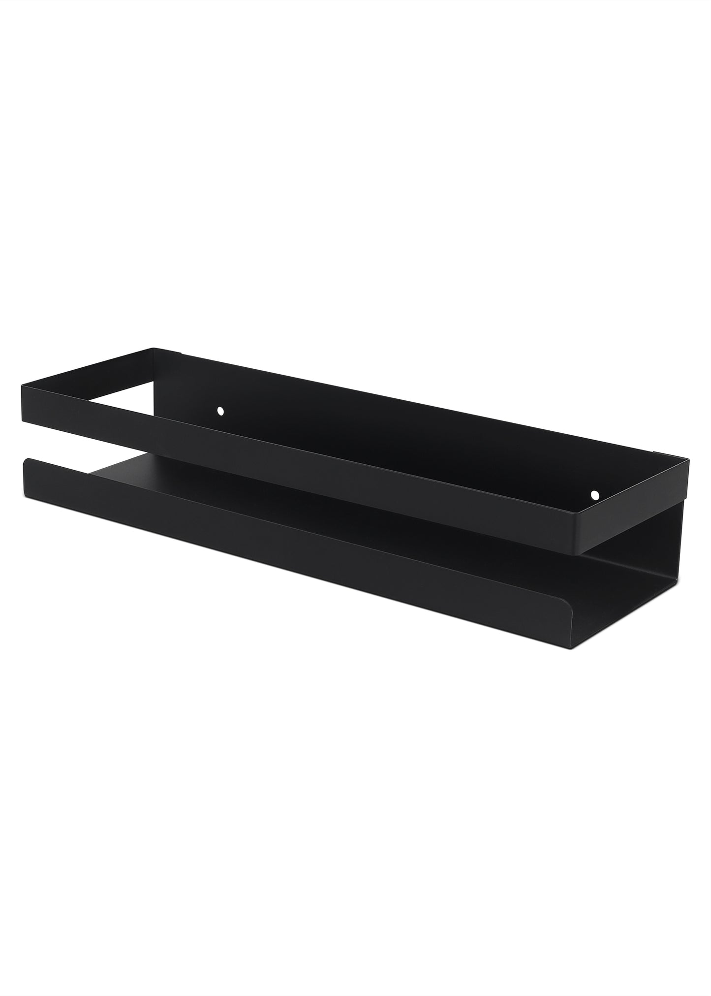 AMEXTRON Set of 2 Wall Mounted Floating Shelves for Bathroom & Kitchen | Premium Metal Storage Rack