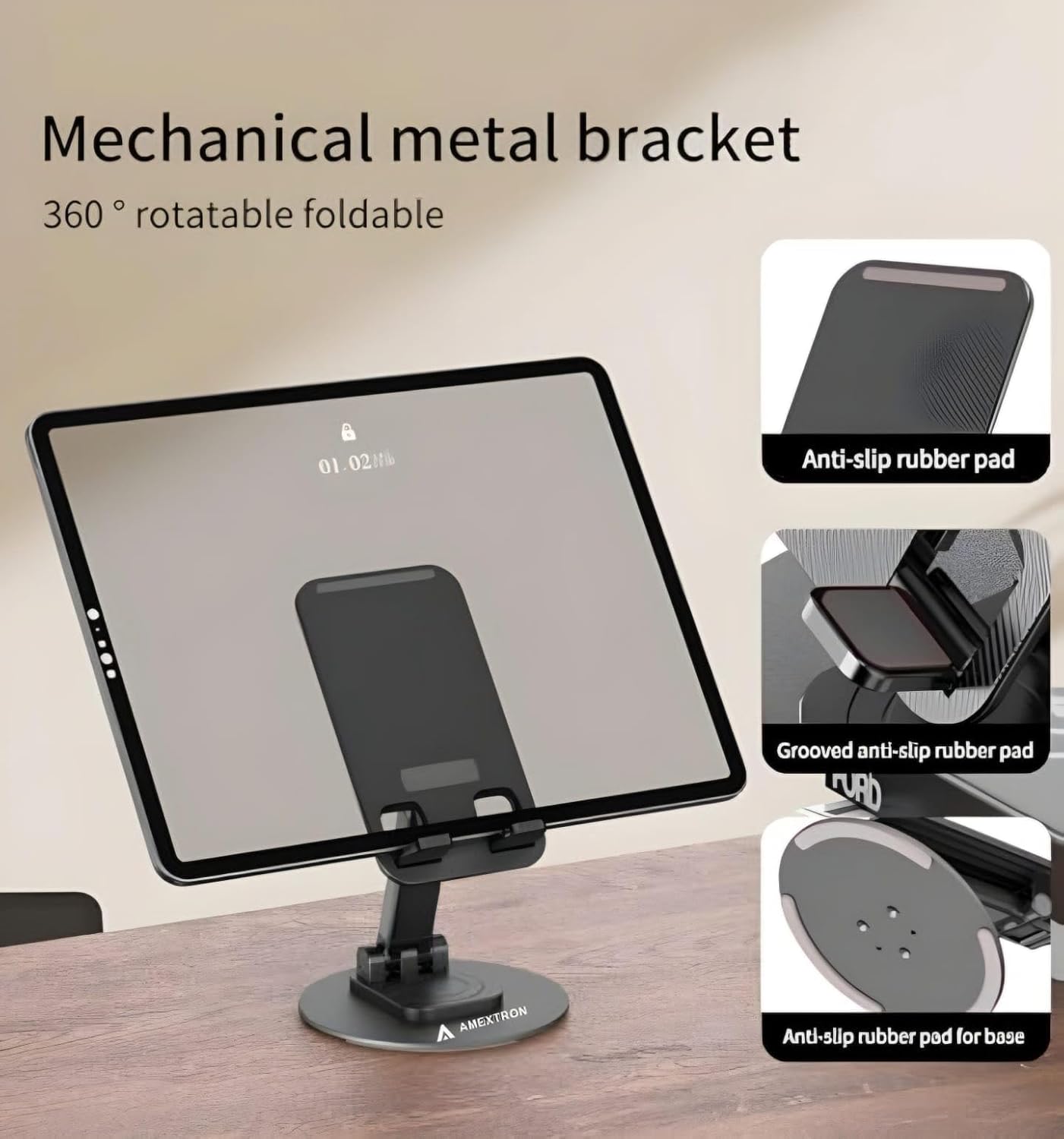 Mobile Holding Stand with 360� Rotational Base