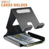 Mobile Phone Holder with Cable Organizer & Card Slot